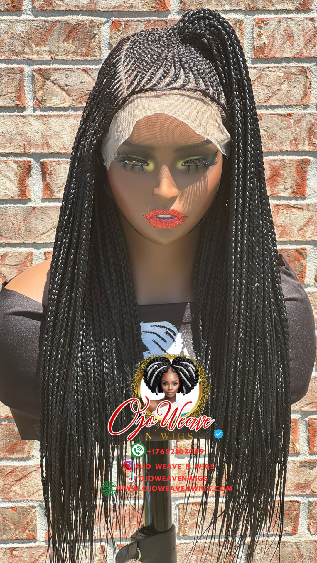 Ewa Ket Black Full Lace Wig Ready to Ship
