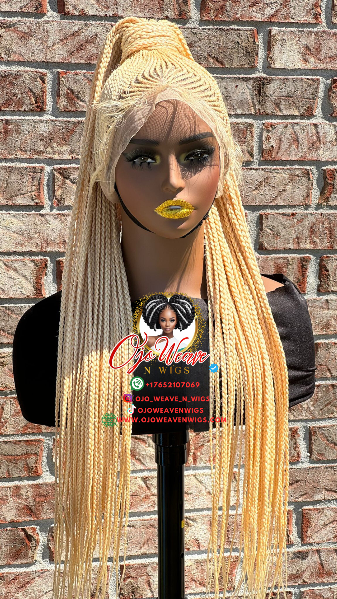 Bunmi Blonde Braided Wigs Ready to Ship