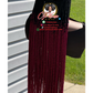 Summer Cap Wig with Burgundy Ready to Ship