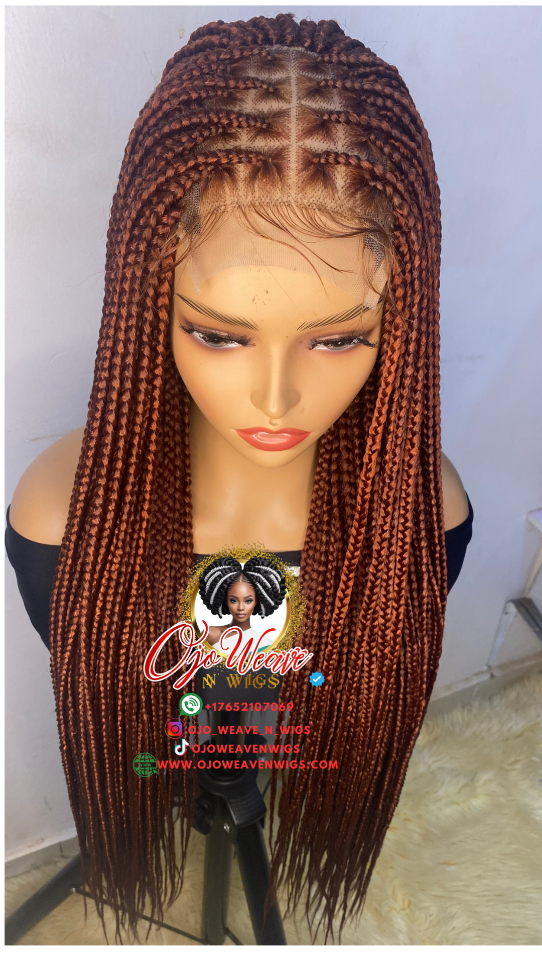 Ajoke with Closure Knotless Wig Pre-Order