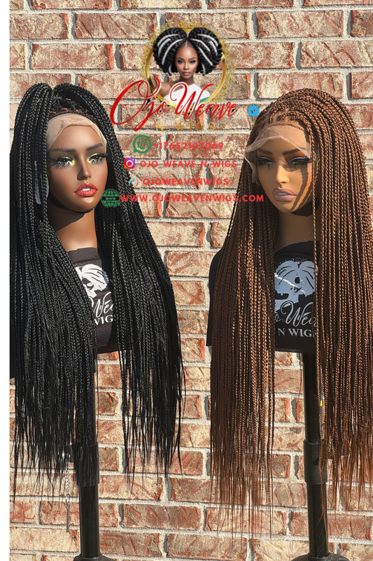 22/24 Inches Queen 13x6 Box Braid Wig Color-30 Ready to Ship