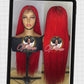 Madi Unit Wig with Red Color Ready to Ship