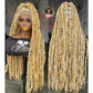 Tiffany Unit Full lace wig 28/30 inch Blonde Butterfly loc Made to Order