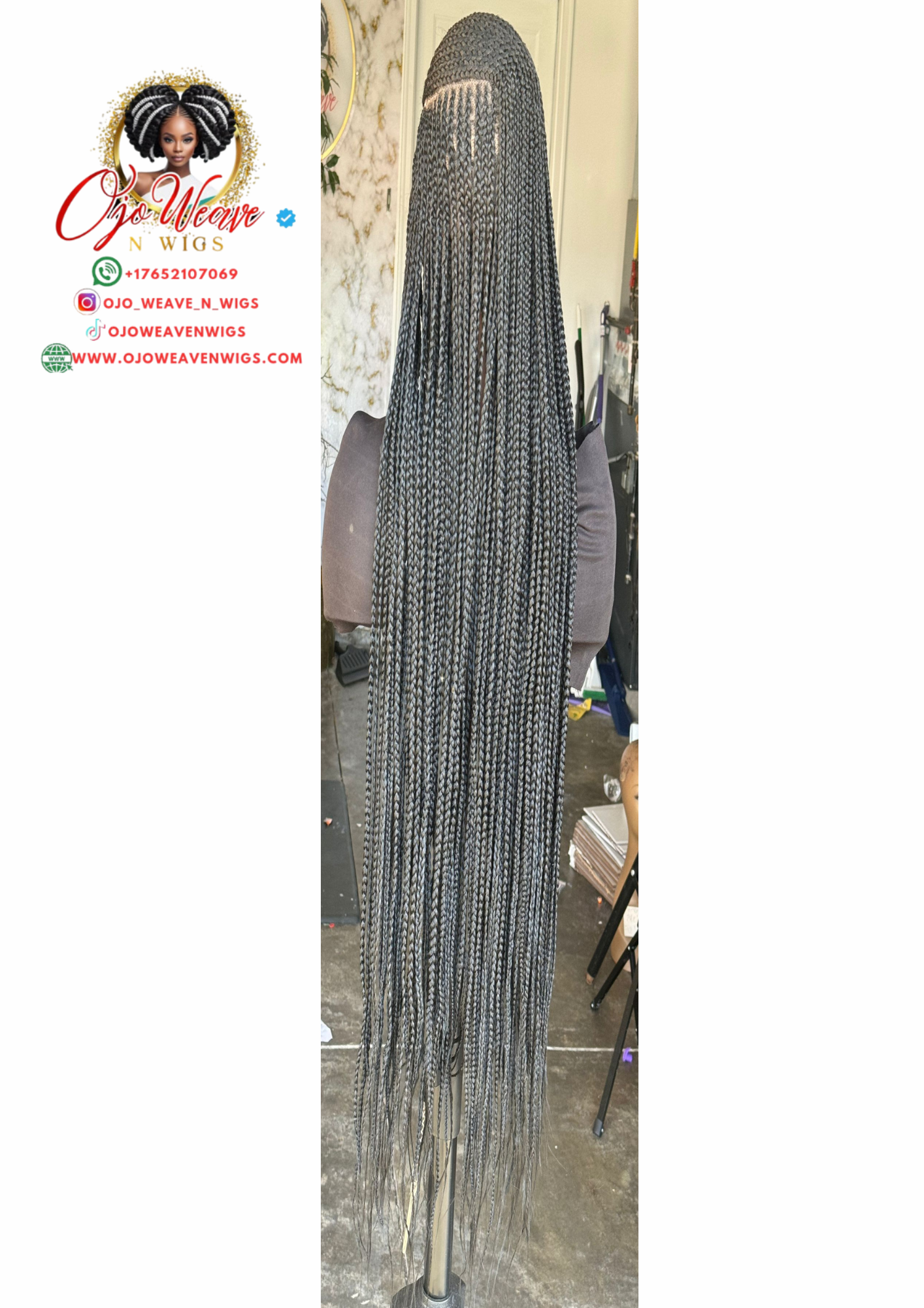 Zatani Unit Full Lace Wig Color Black 28/30 inch Ready to Ship