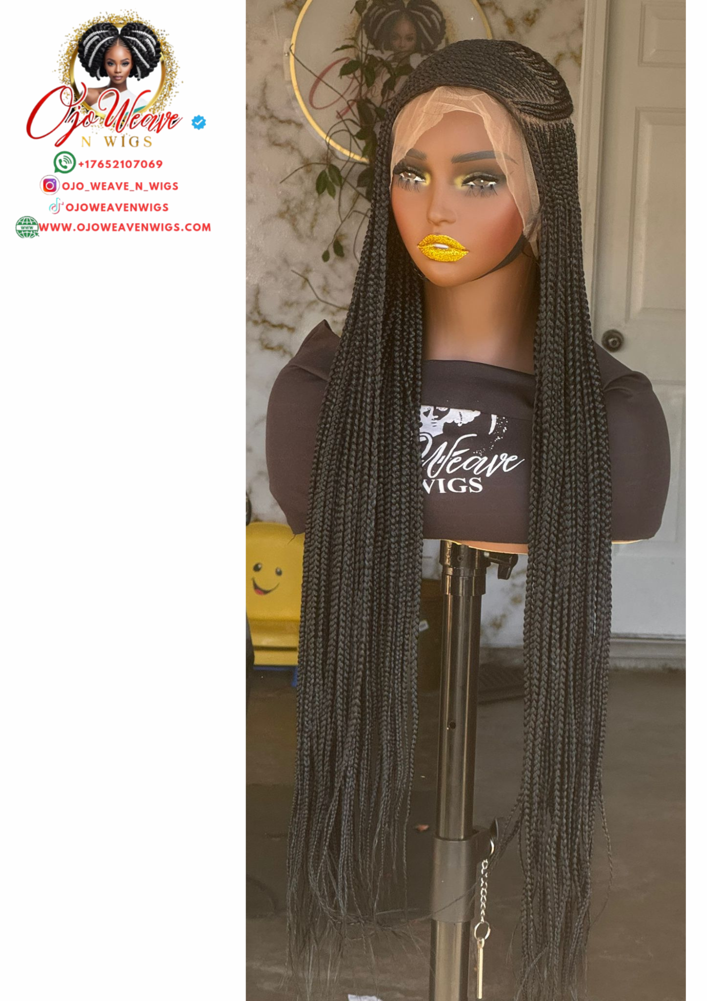 Zatani Unit Full Lace Wig Color Black 28/30 inch Ready to Ship